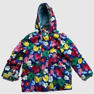 Hanna Andersson Multi Colored Floral Winter Jacket (120)
